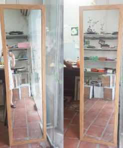 Gương soi treo tường F5 Vàng Gỗ