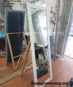 Gương soi có chân đứng Mã F7 Trắng Xoáy