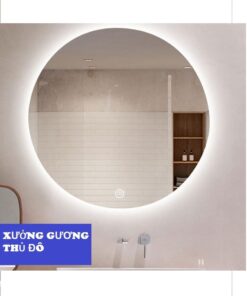 Gương Led Tròn Có Đèn Cảm Ứng Thông Minh Treo Tường