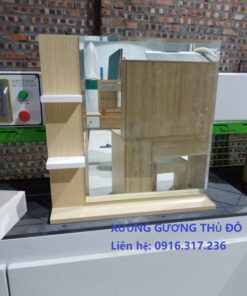 GƯƠNG BÀN TRANG ĐIỂM KHUNG VIỀN NHÔM MẠ