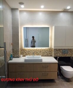 Gương đèn led phòng tắm đẹp treo tường - Gương Bỉ nhập khẩu