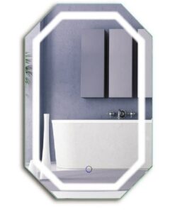 Gương soi nhà tắm có đèn led, có nút cảm ứng treo tường - gương Bỉ phòng tắm