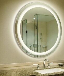 Gương tròn treo tường có đèn led phòng tắm nhà tắm - sử dụng gương Bỉ nhập khẩu