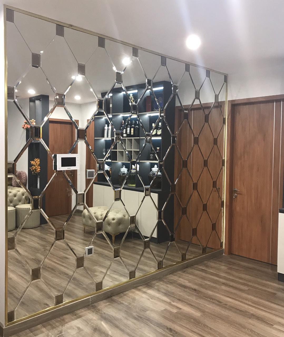 Gương trang trí phòng khách đẹp
