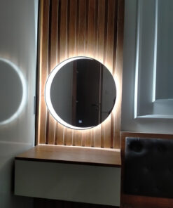 Gương tròn đèn led treo bàn trang điểm