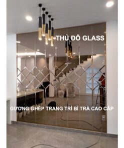 Gương ghép Bỉ Trà trang trí dán tường tại Thanh Trì Hà Nội