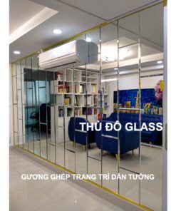 Gương ghép trang trí dán tường Decor Long Biên Hà Nội