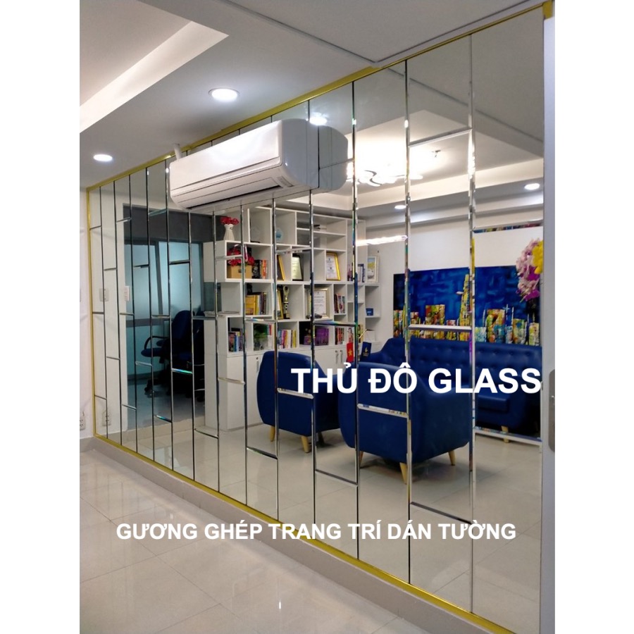 Gương ghép trang trí dán tường Decor Long Biên Hà Nội