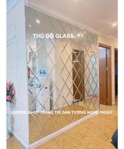 Gương ghép trang trí dán tường nghệ thuật Hoài Đức Hà Nội