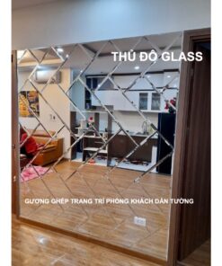 Gương ghép trang trí dán tường quận Cầu Giấy Hà Nội