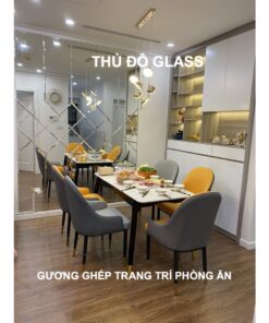 Gương ghép trang trí dán tường tại Thanh Oai Hà Nội