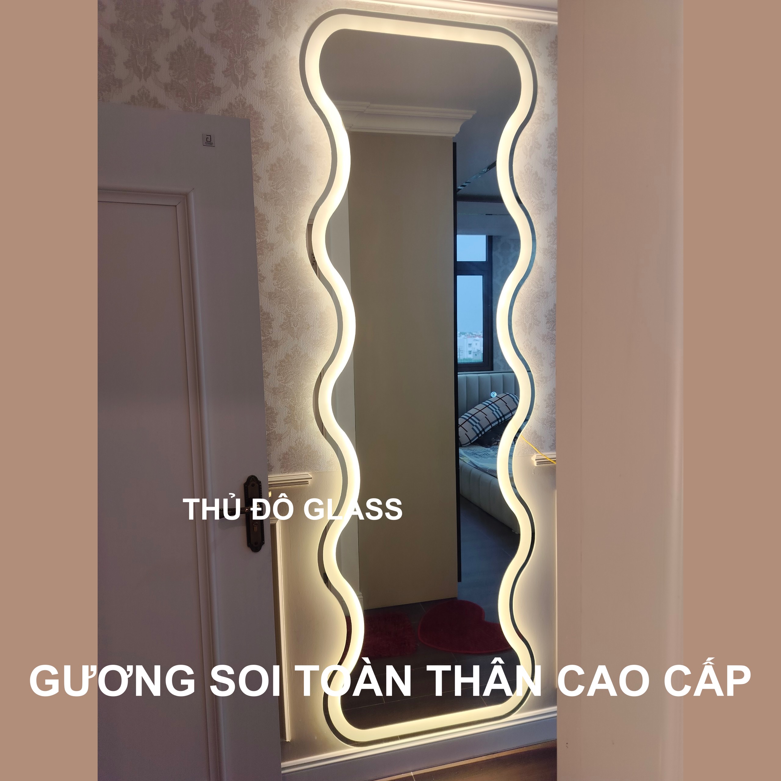 Gương soi toàn thân cao cấp có đèn led