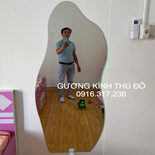 Gương soi toàn thân dán tường Decor nghệ thuật