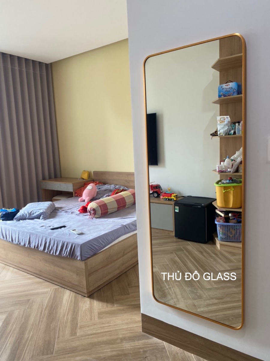Gương soi toàn thân khung nhôm treo tường Hải Phòng