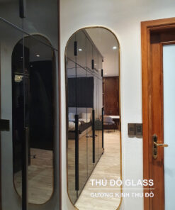 Gương soi toàn thân khung viền Inox treo tường