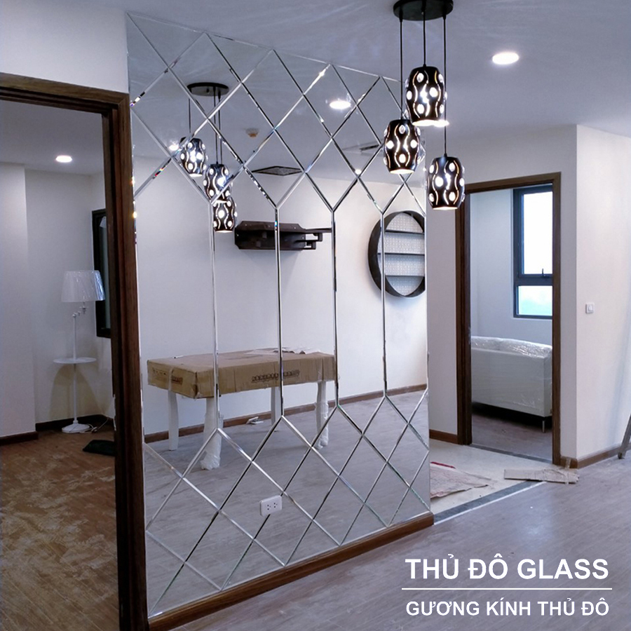 Gương ghép nghệ thuật dán tường