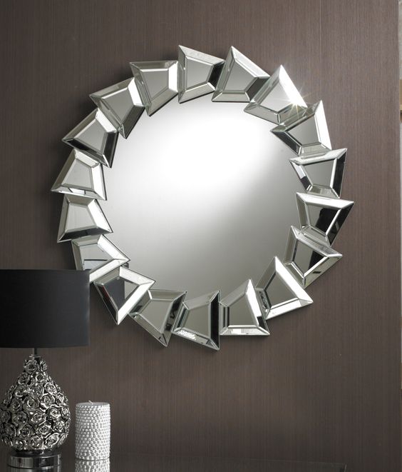 Gương trang trí Decor hình tròn treo tường
