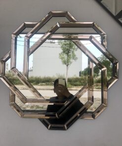 Gương treo tường Decor Bỉ màu trà treo tường cao cấp