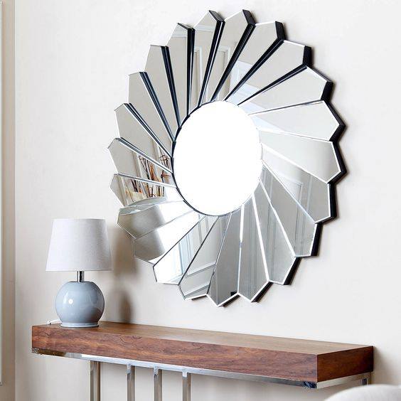Gương tròn Decor nghệ thuật treo tường