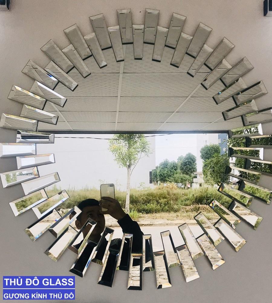 Gương tròn decor treo tường đẹp