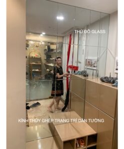 Kính thủy ghép trang trí dán tường tại quận 2 TPHCM
