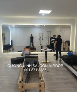Thi công gương phòng tập Gym Yoga - Tập nhảy tập múa tại TPHCM